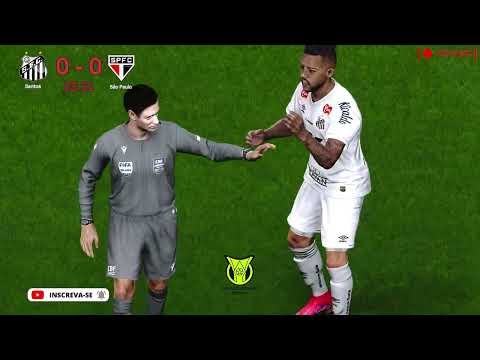 SANTOS X SÃO PAULO | GAMEPLAY EFOOTBALL PES2021 | 1080P 60FPS PC GAMER | TJR SPORT TV