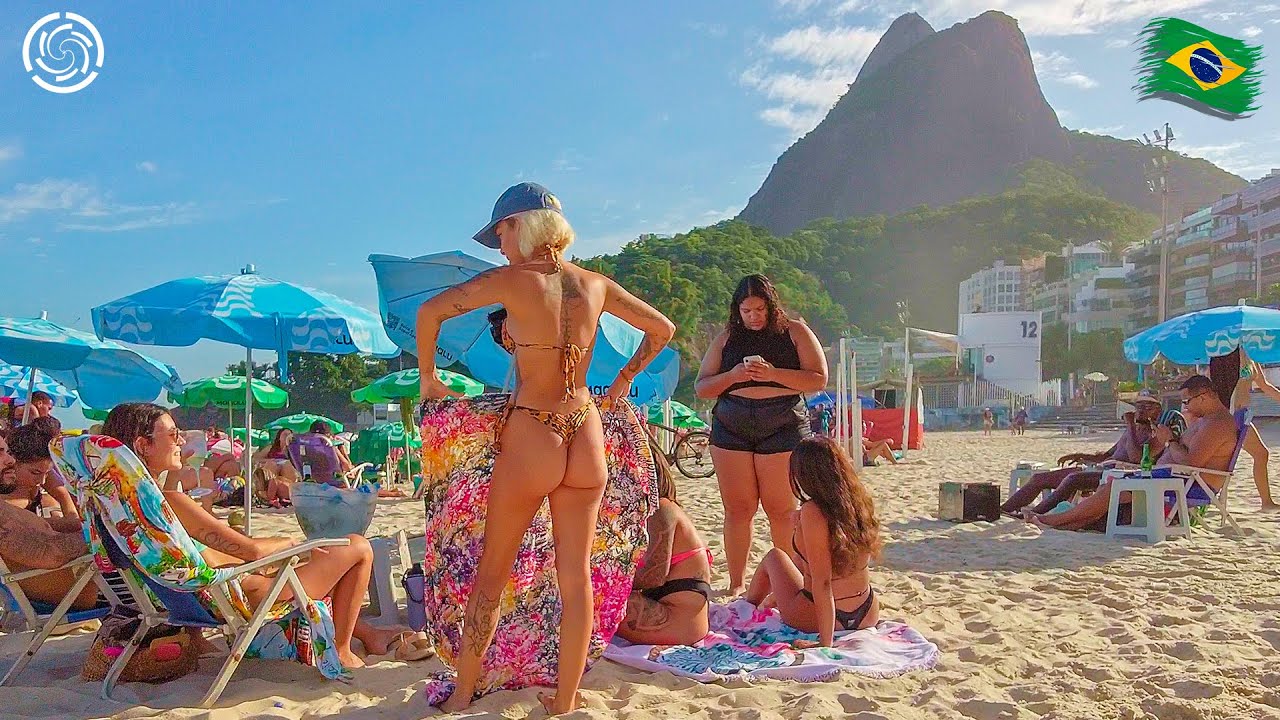 🇧🇷 LEBLON BEACH, RIO DE JANEIRO | Brazil 2023 |【 4K UHD 】THE BEST BEACH!
