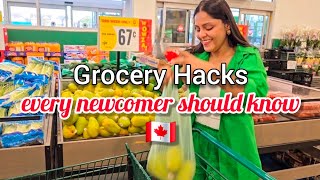 Every New Comer to Canada should know these grocery shopping hacks 🇨🇦