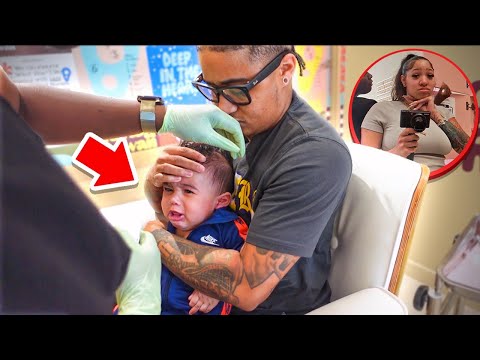 WE TOOK OUR SON CHOSEN TO GET HIS EARS PIERCED AT 4 MONTHS‼️ 👶🏽