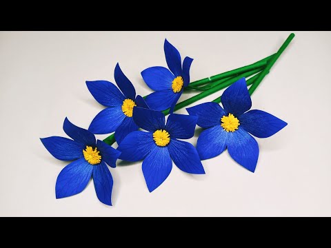 Easy paper flower 🌼🌿 || Room Decoration Ideas || How to make flowers with paper