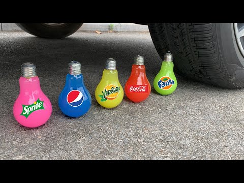 Experiment Car vs Giant Toothpaste, Big Fanta, Coca Cola, Sodas, Chupa Chups vs Mentos | Test Ex