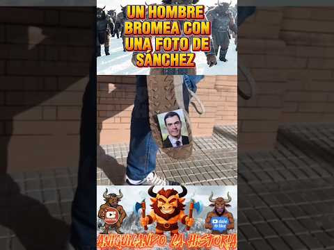 HOMBRE CAMINA TRANQUILO POR LA CALLE… PISA ALGO EN EL SUELO Y CUANDO MIRA… ¡ERA PEDRO SÁNCHEZ!