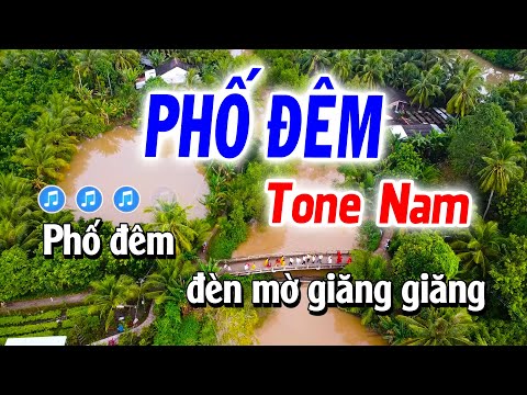 Karaoke Phố Đêm Tone Nam Bolero Guitar (Sol# thứ) Karaoke Tuyết Nhi