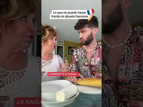Mi abuela y sus tradiciones 🥖🤣 #frances #asieselfrances #cultura #humor