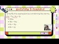 Combining Like Terms in Expressions