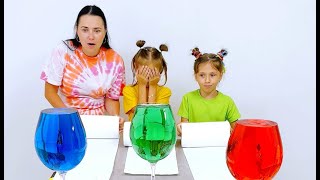 The wet toilet paper is problem more funny video challenges Eva and Alisa