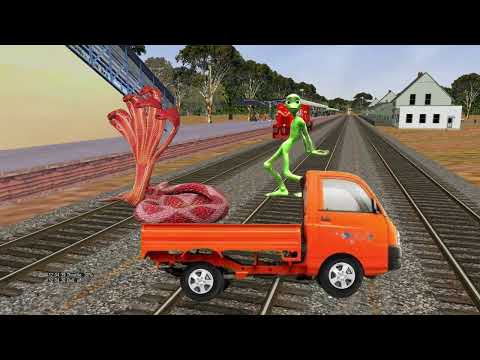 Crying Monkey & alien | Stop the train | beamng driver | train simulator