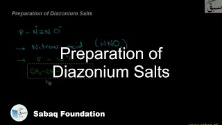 Preparation of Diazonium Salts