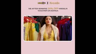 Play on Bzinga & unlock a 20% Kremlin Voucher
