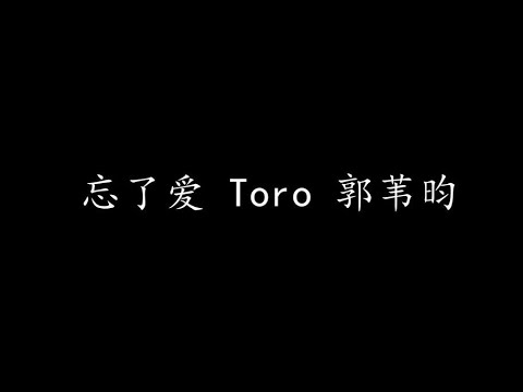 忘了爱 Toro 郭苇昀 (歌词版)