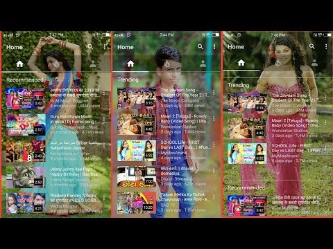 How to add photo in YouTube home screen || youtube ke hom screen pe photo kaise lagaye