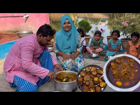 আজ আমি কিছু ছোট্ট বাচ্চাদের জন্য 5 kg chicken আর বেগুন ভাজি রান্না করলাম l chicken curry recipe