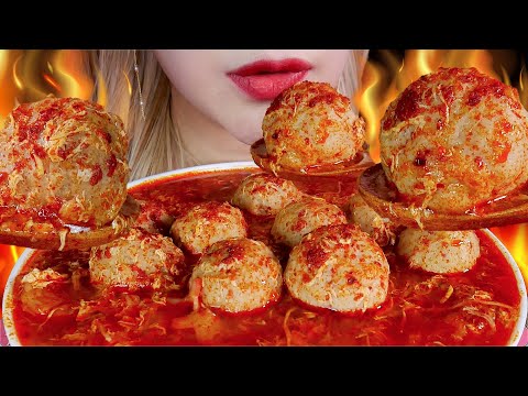 ASMR💥☠️BAKSO URAT & HALUS PEDAS KUAH MERCON🔥SPICY BEEF MEATBALLS SOUP