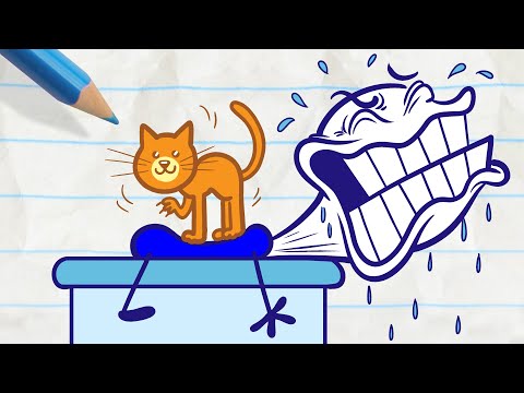 Don't Shoot The Massager | Pencilmation Cartoons!