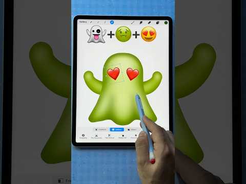 👻🤢😍 emoji mix drawing #art #procreate