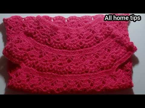 क्रोसिया से बनाये ये टॉप crochetsweater /Top (part2)||allhometips