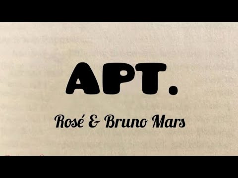 Rosé & Bruno Mars - APT. | NiceLyrics