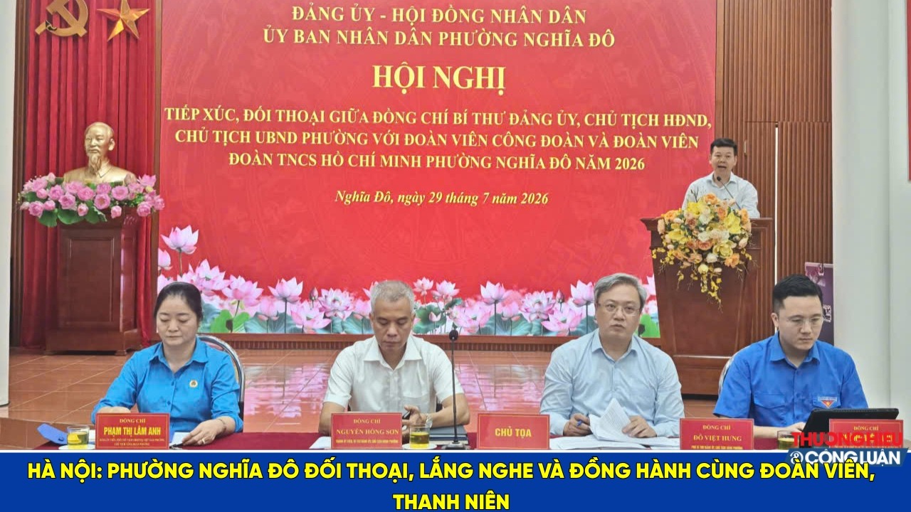 Hà Nội: Phường Nghĩa Đô đối thoại, lắng nghe và đồng hành cùng đoàn viên, thanh niên