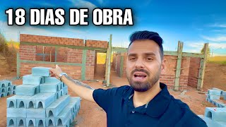 18 DIAS DE OBRA AS DUAS CASAS JÁ ESTÃO BEM ADIANTADAS