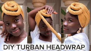 TRY THIS STRESS FREE TURBAN HEADWRAP AND LOOK ELEGANT 👌🏾😘|| TUTORIAL 