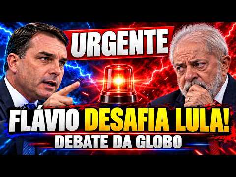 Flávio desafia Lula para o debate da Globo! O Zé Pilantra vai encarar ou vai correr?