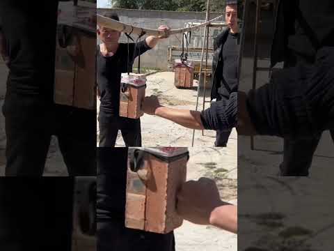 Break bricks with one punch One Inch Punch Brutal SPEED and POWER #one-inch punch