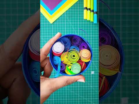 how to make party popper at home 🥳🎉 , viral paper craft