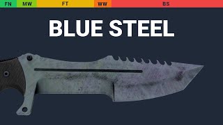 Huntsman Knife Blue Steel Wear Preview
