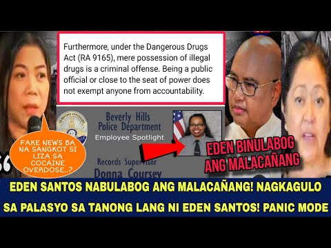 EDEN SANTOS BINULABOG ANG MALACAÑANG! NAGKAGULO SA TANONG TUNGKOL KAY LIZA