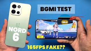 OnePlus Nord 6 Pubg/Bgmi Test - Bad 165FPS  Reality ?? Best Gaming Phone Under 35000??