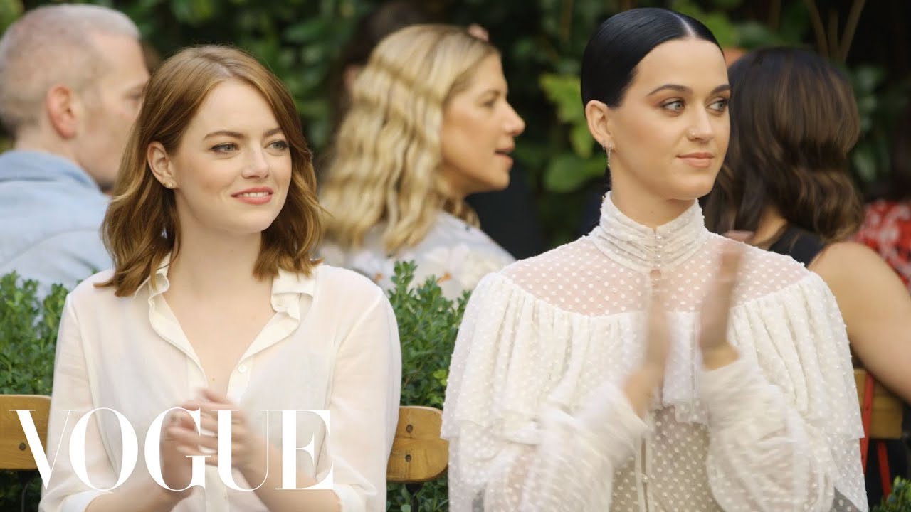 Emma Stone & Katy Perry Watch the Creative Final Fashion Show
