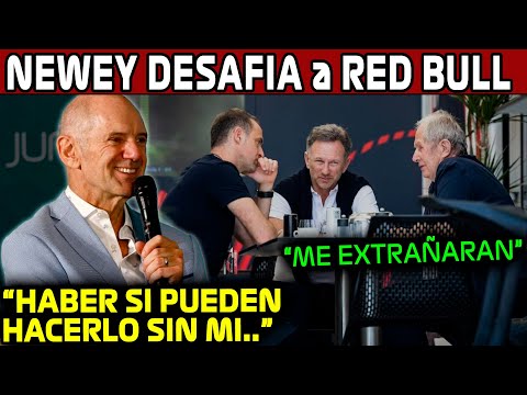 ADRIAN NEWEY RETA a RED BULL!! "HABER SI PUEDEN GANAR SIN MI.." NEWEY ASTON MARTIN || NOTICIAS F1