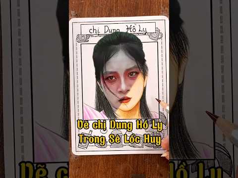 Vẽ Chị Dung Hồ Ly | 2 chị em bị thiêu sống | Sê Lốc Huy | Oppa Huy Idol #vetranh #oppahuyidol