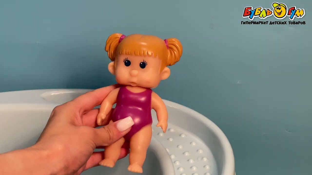 Игрушка для ванны Курносики Куколка Аленка в ассортименте  - видео Игрушка для ванны Курносики Куколка Аленка в ассортименте  - видео