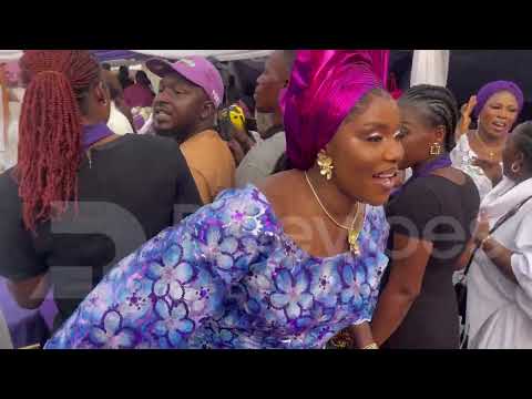 Actress Regina Chukwu Supports her Colleague Actress Biola Bayo at her Late Mother’s Burial Ceremony