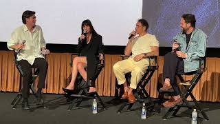Splitsville Q&A with Dakota Johnson, Michael Angelo Covino and Kyle Marvin on 8/14/2025.