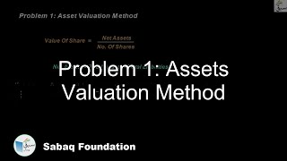 Problem 1: Assets Valuation Method