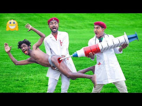 Injection Wala funny Video Doctor Funny Video 2024 Must Watch Very Special New 🎭 Try To Not Laugh !