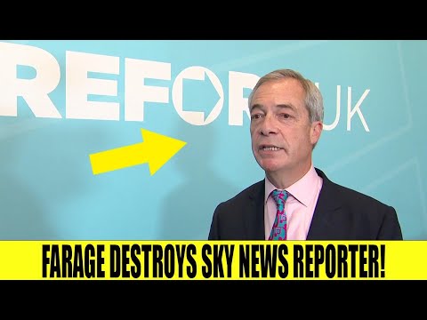 Nigel Farage RUTHLESSLY DESTROYS Sky News Reporter & Walks Off On Live TV!