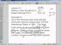 Exploring Slope-Intercept Form through Word Problems