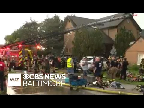 YouTube video thumbnail: Strong Storms Leave Behind Damage in Maryland