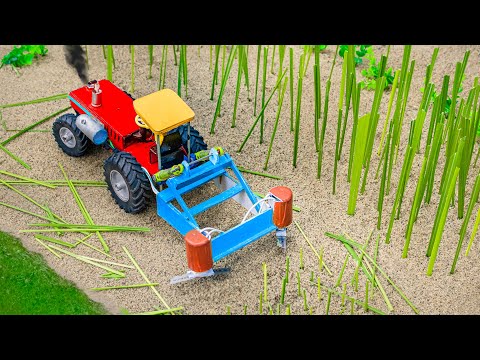 Diy tractor making Lawn Mower machine science project | Sun farming tractor video