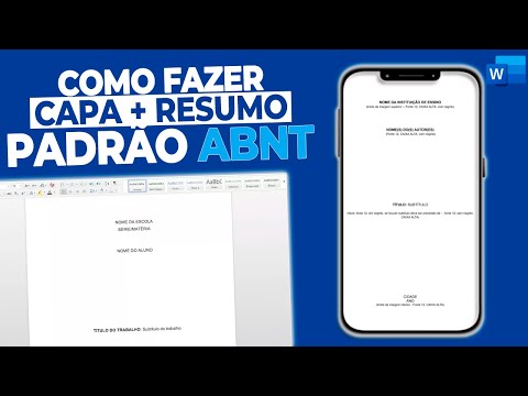 COMO FAZER A CAPA  + RESUMO ABNT! FÁCIL E RÁPIDO!