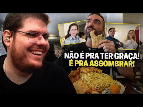 CASIMIRO REAGE: CORBUCCI COME PRATO GIGANTE NO SELF-SERVICE E ASSUSTA CLIENTES | Cortes do Casimito