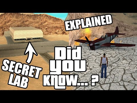 GTA San Andreas Secrets and Facts 51 Plane Crashes, Mysteries, Fog Horn, Area 69, Myths