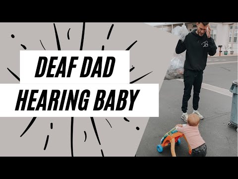 How Our Hearing Daughter Gets Deaf Dads Attention #shorts