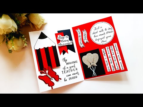 DIY Happy Teachers Day Card | Handmade Card For Teacher’s Day | Greeting Card for Teacher | Tutorial