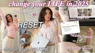 how to ACTUALLY achieve your goals in 2025🎀✨RESET routine, goal setting, vision board tips🫧