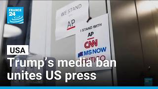 YouTube video thumbnail: Trump Media ban Sparks Solidarity Among US News Outlets